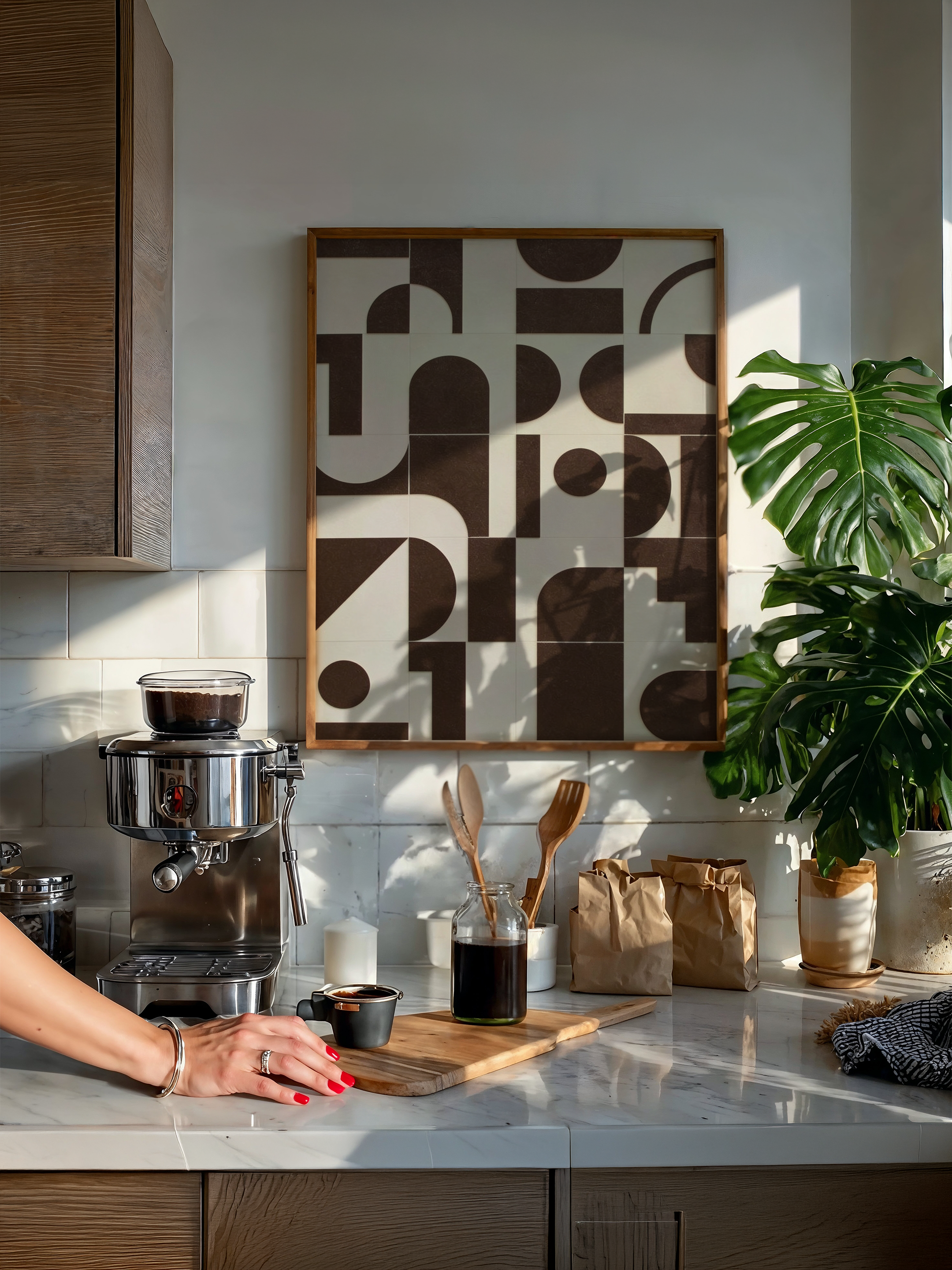 Bloklar — Abstract Geometric Poster