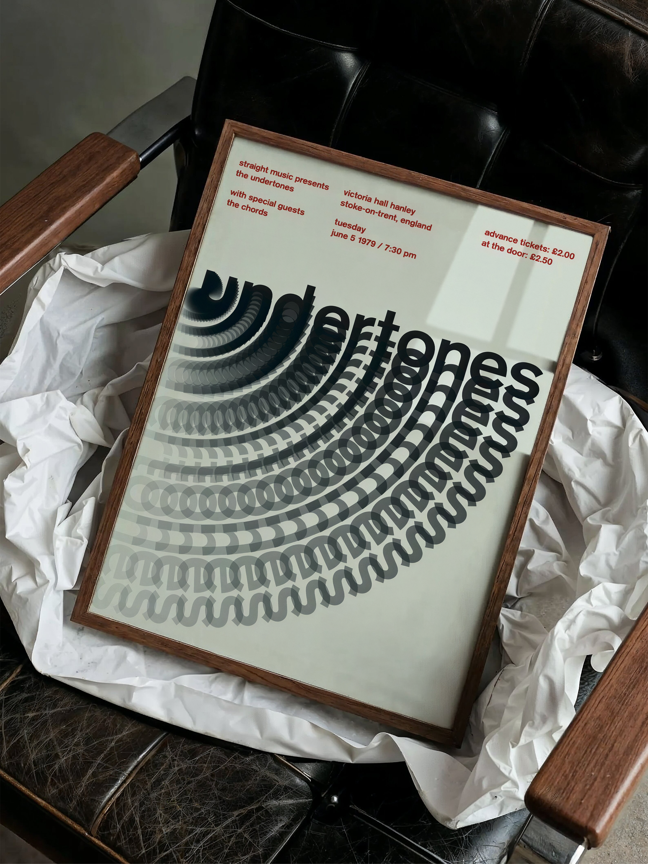 Undertones – Hareketli Tipografi Konser Posteri