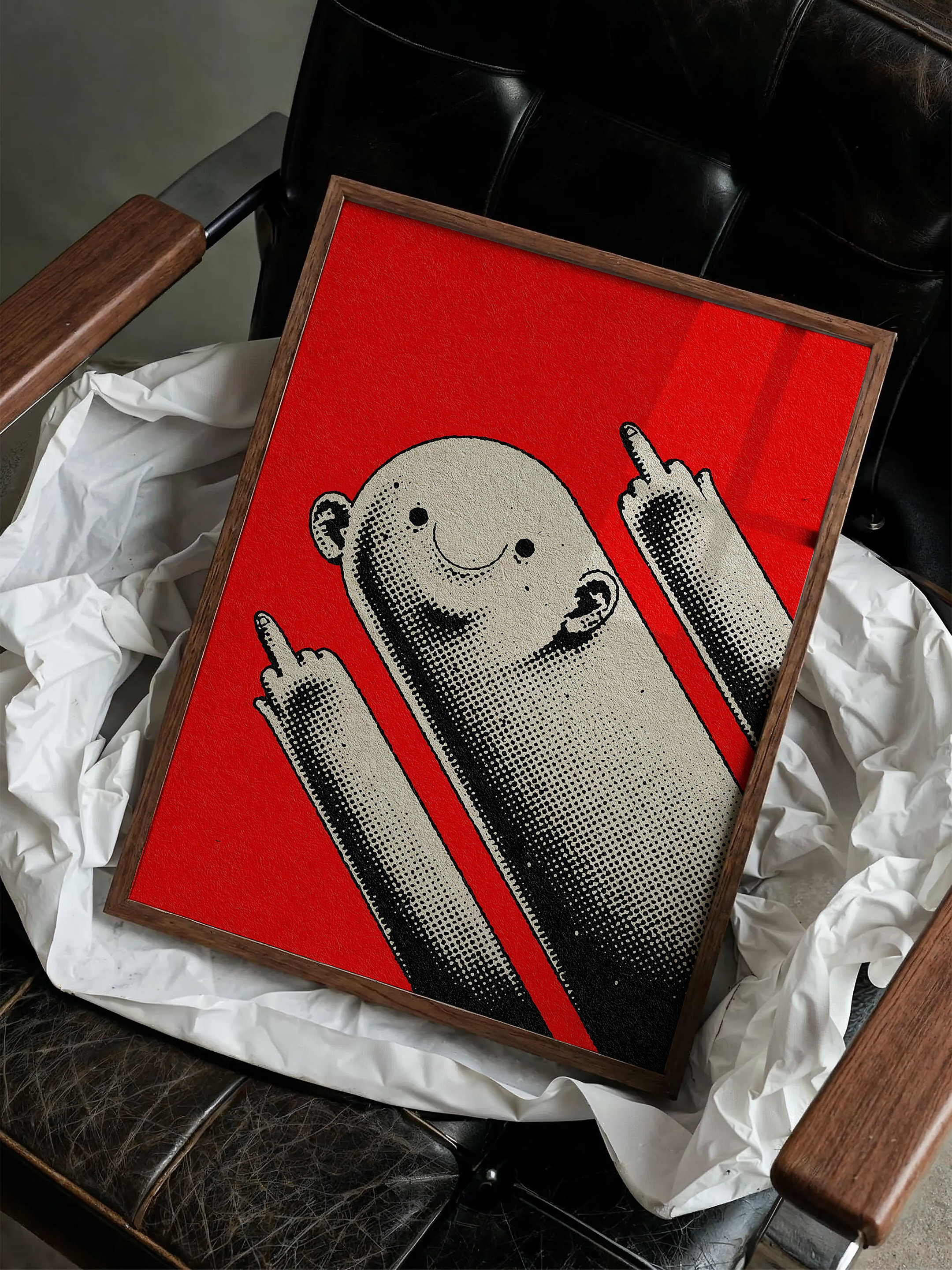 Smiling Rebel – Bold Graphic Poster