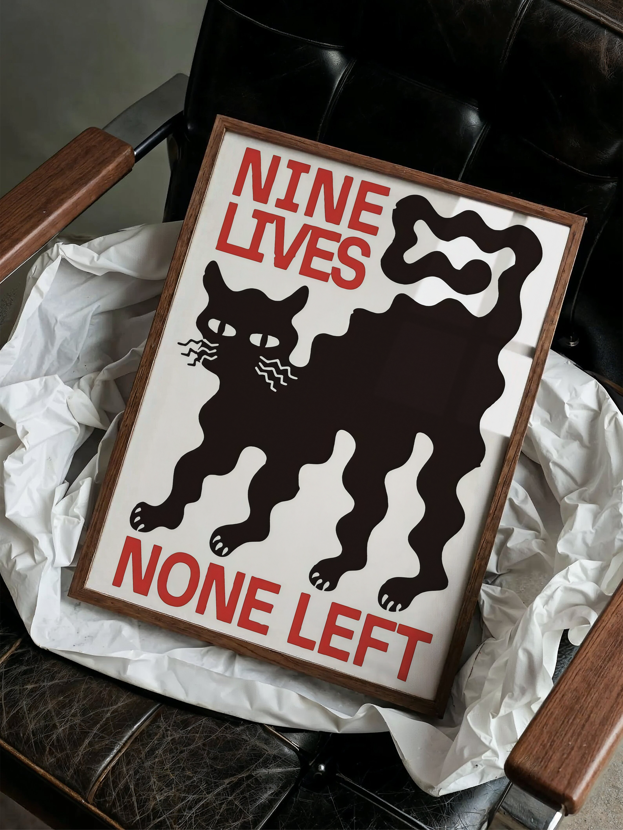 Dokuz Can – Sürreal Kedi Posteri