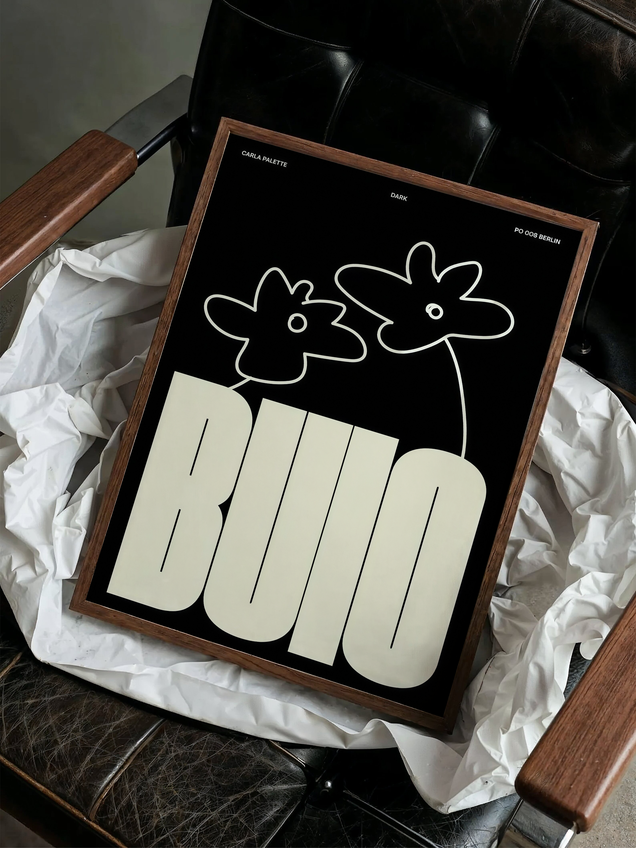 Buio – Minimal Tipografi Posteri