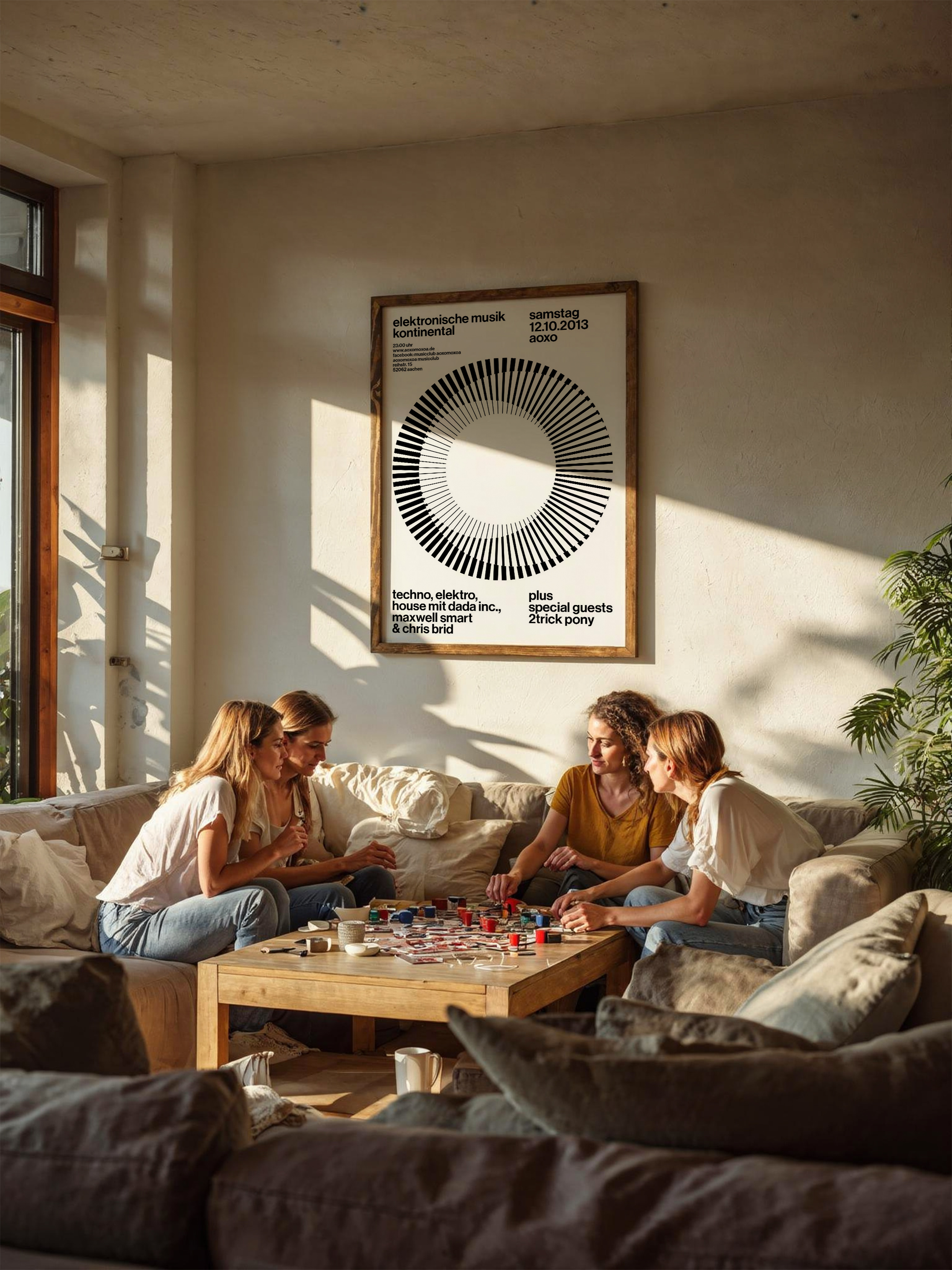 Elektronik Müzik Continental – Minimal Tekno Etkinlik Posteri