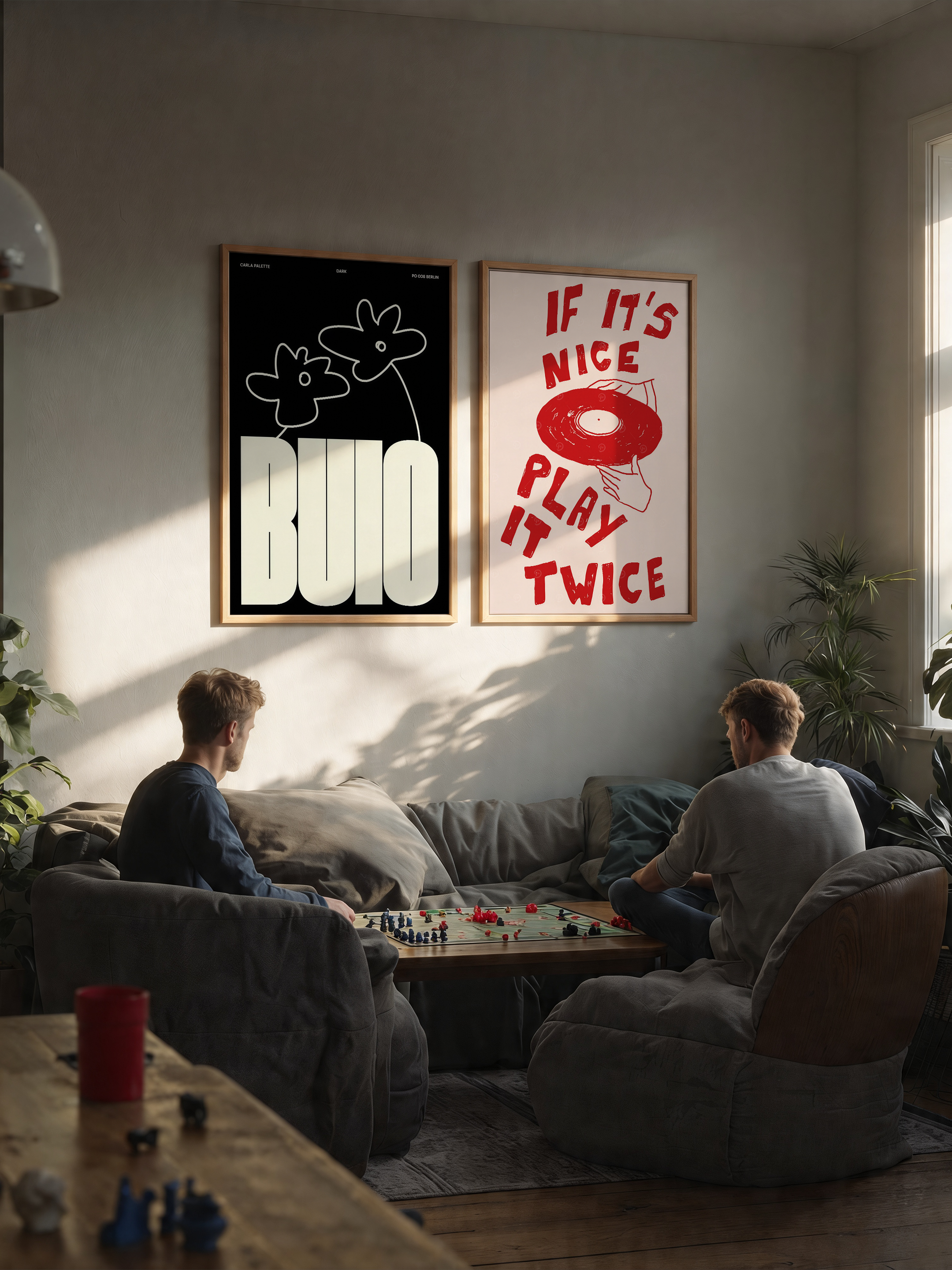 Buio – Minimal Tipografi Posteri