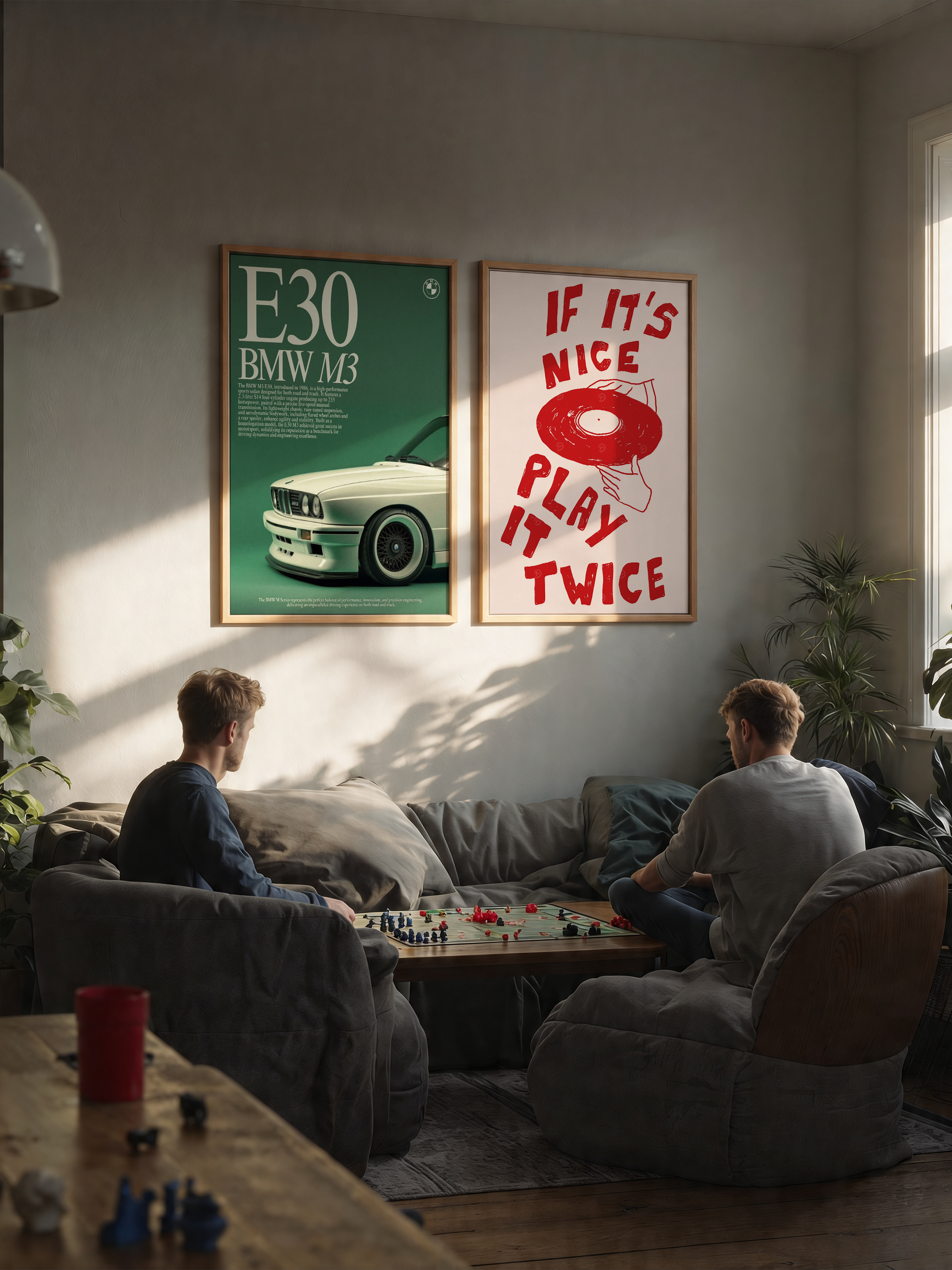 E30 Klasik – Retro Performans Posteri