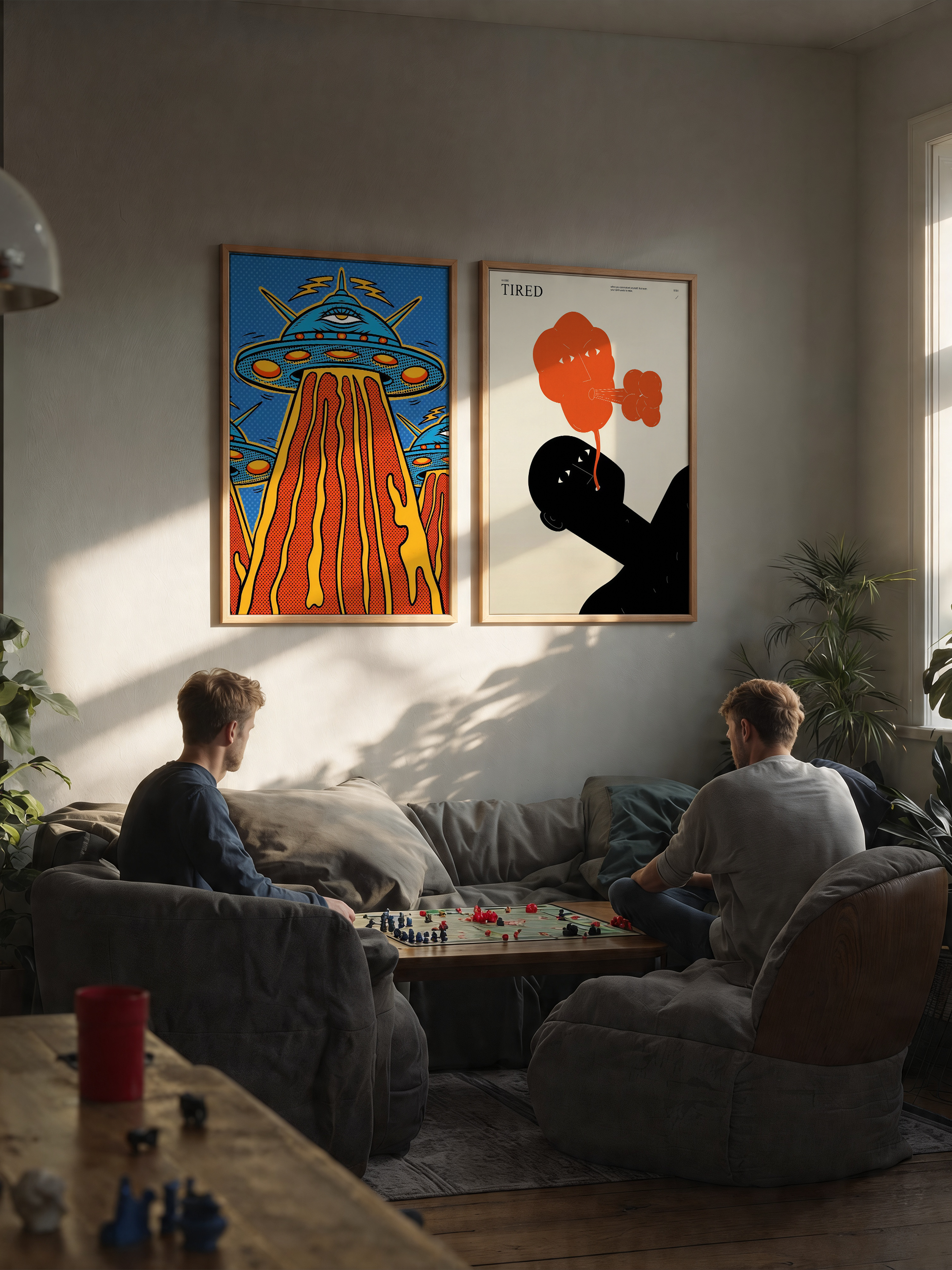 Uzaylı Kaçırma – Retro Çizgi Roman Posteri