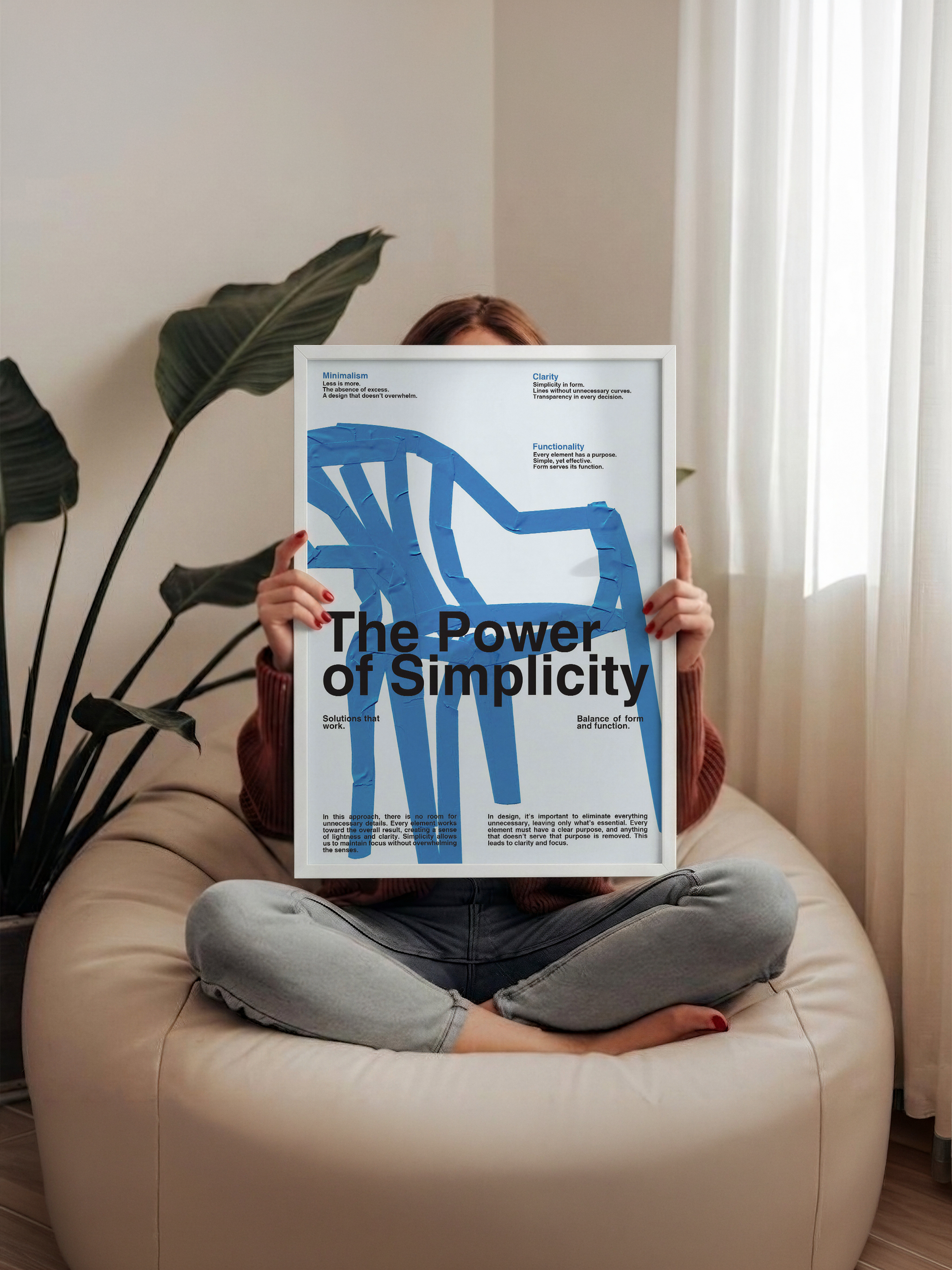 The Power of Simplicity – Kavramsal Tasarım Posteri