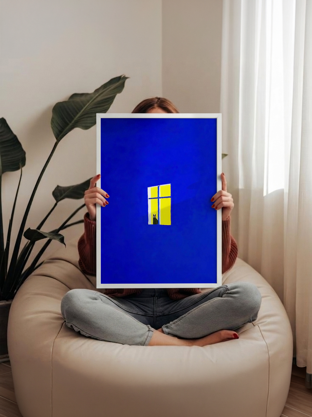 Yalnız Pencere – Minimal Gece Posteri