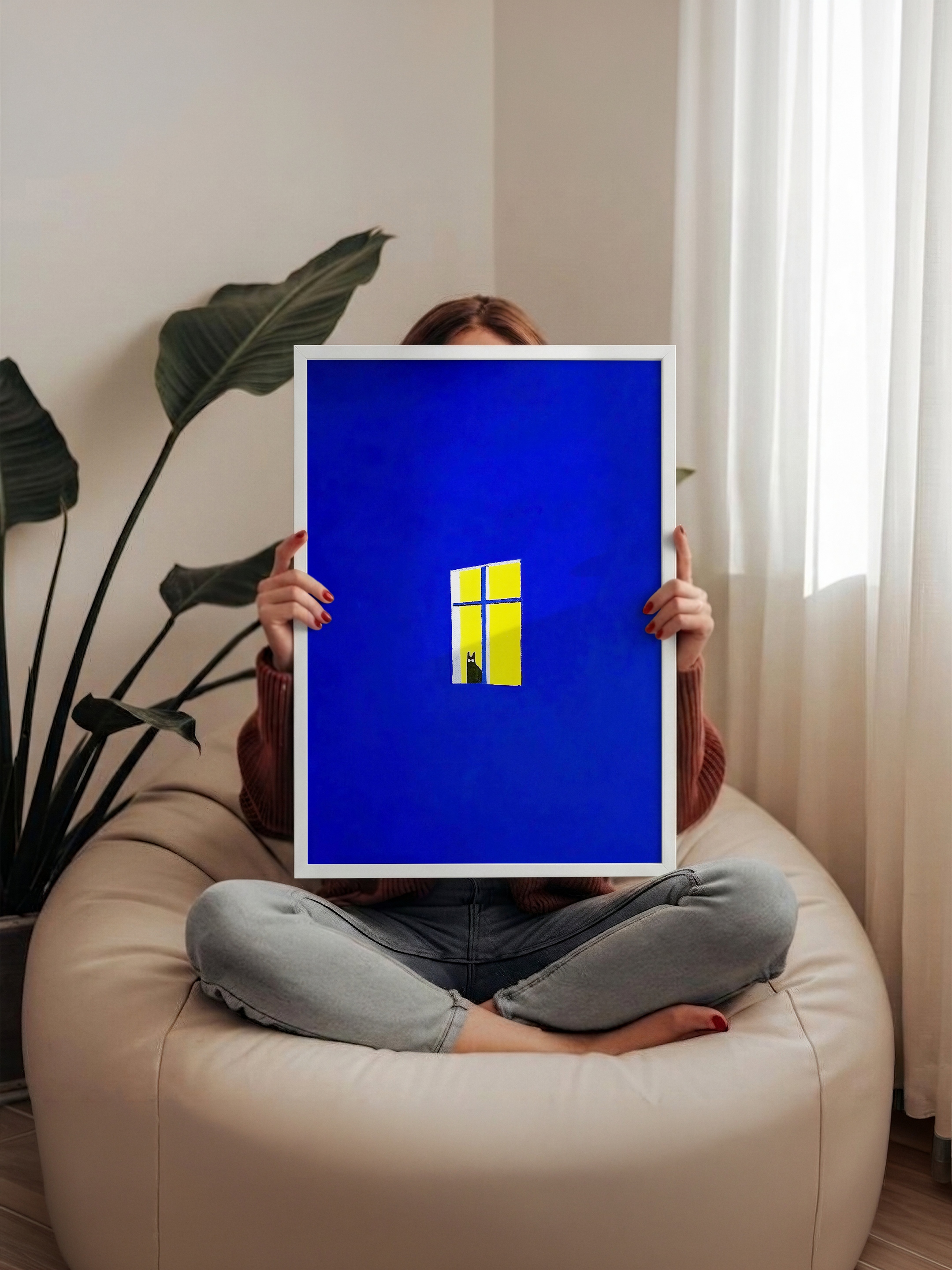 Yalnız Pencere – Minimal Gece Posteri