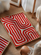 Soyut Kırmızı Labirent