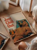 Just Chill Out – Vintage İllüstrasyon Posteri