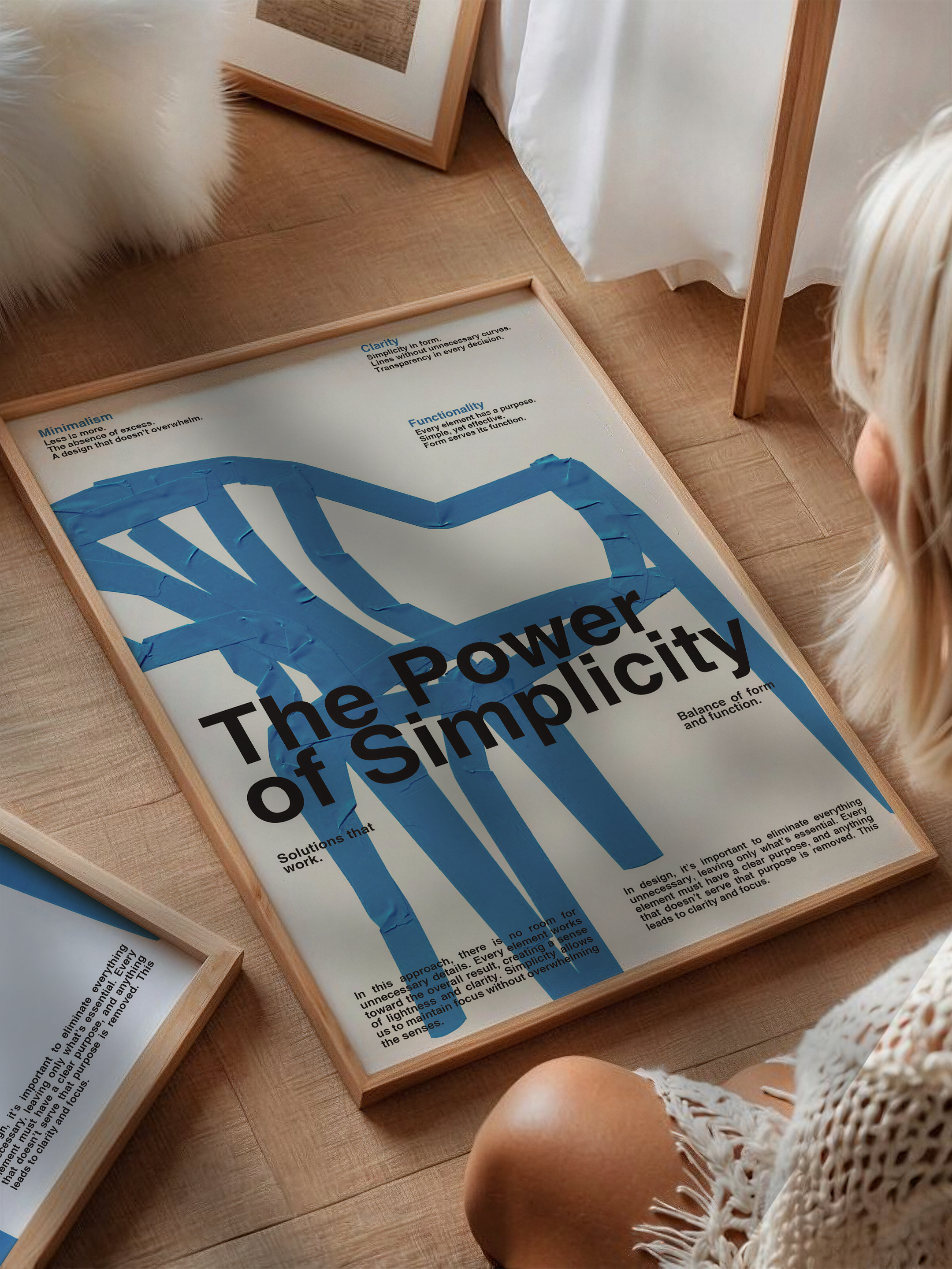 The Power of Simplicity – Kavramsal Tasarım Posteri