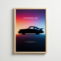 Neon Gradient Porsche