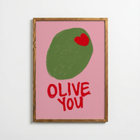 Olive You – Playful Love Poster