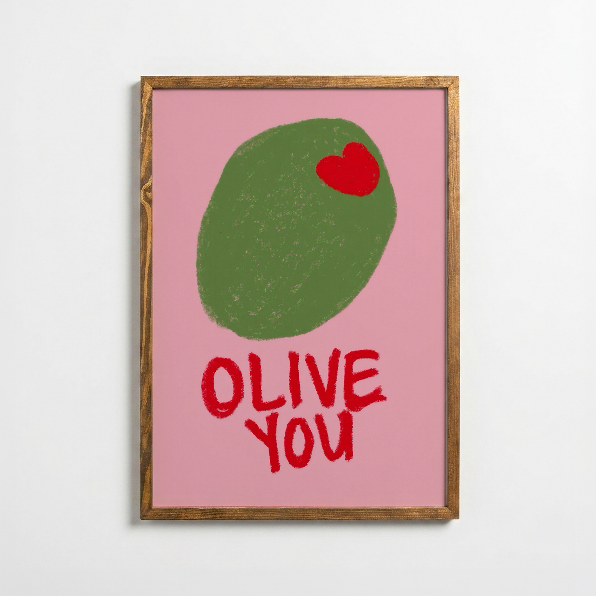 Olive You – Playful Love Poster