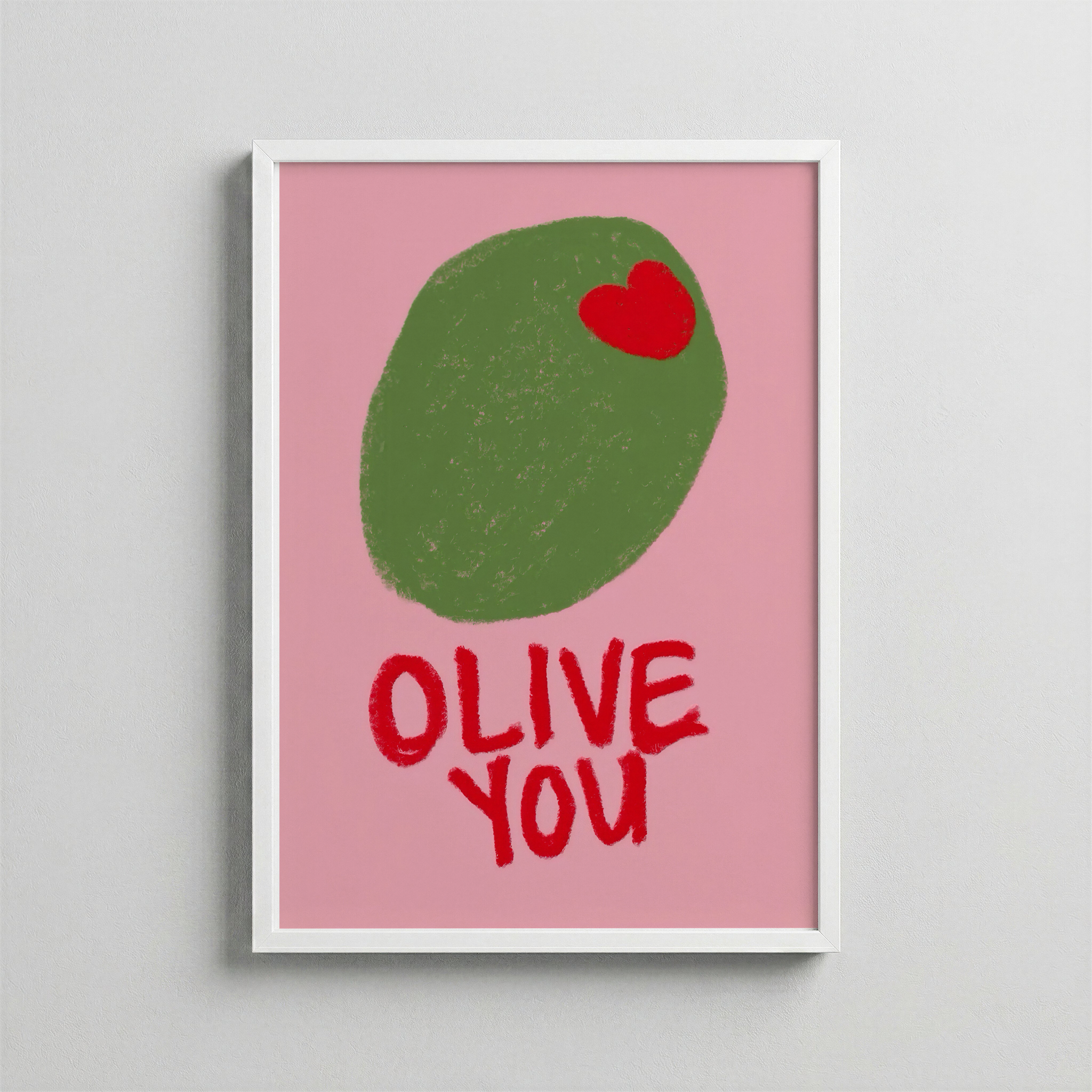 Olive You – Playful Love Poster