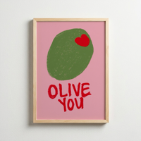 Olive You – Playful Love Poster