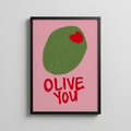 Olive You – Playful Love Poster