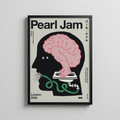 Pearl Jam – Sürreal Beyin İllüstrasyon Posteri