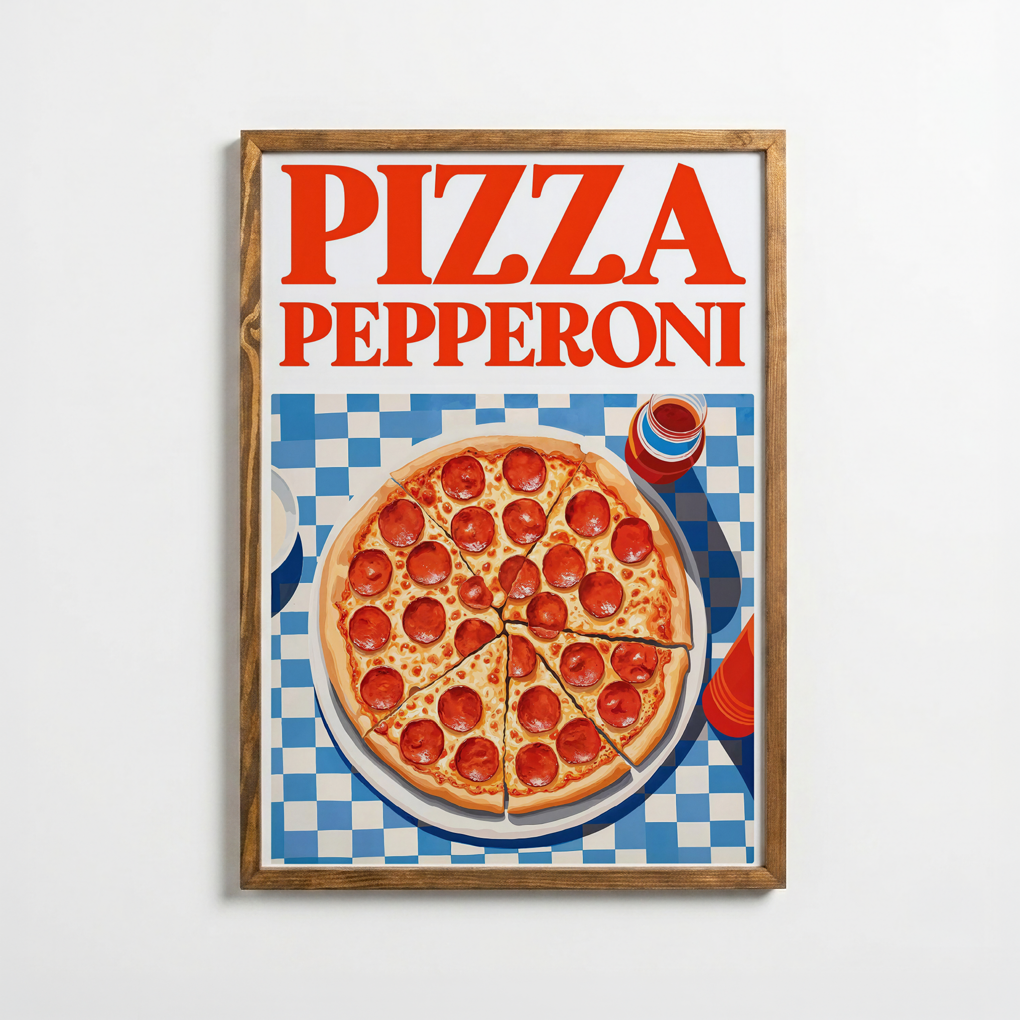 Pepperoni Feast – Classic Pizza Poster