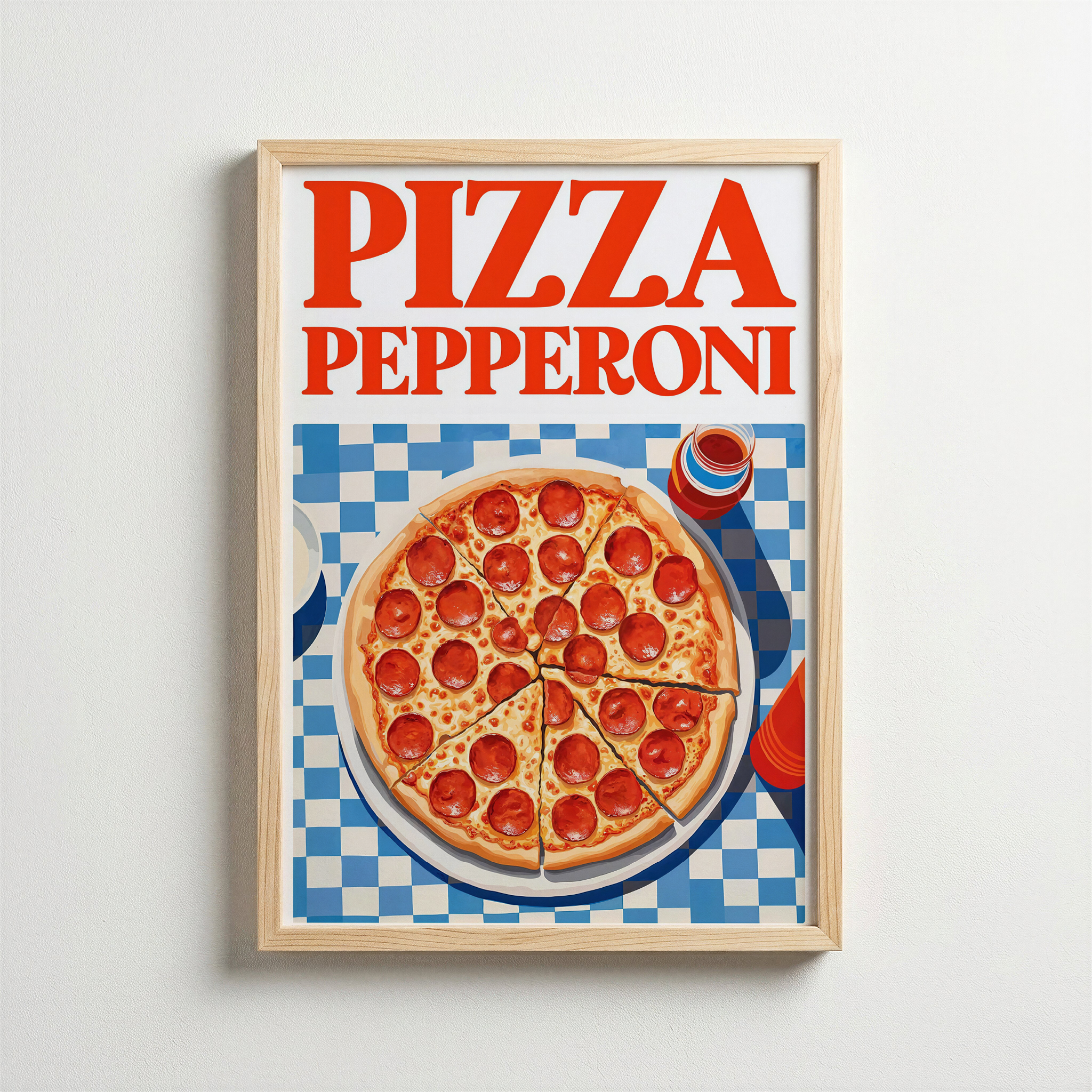 Pepperoni Feast – Classic Pizza Poster