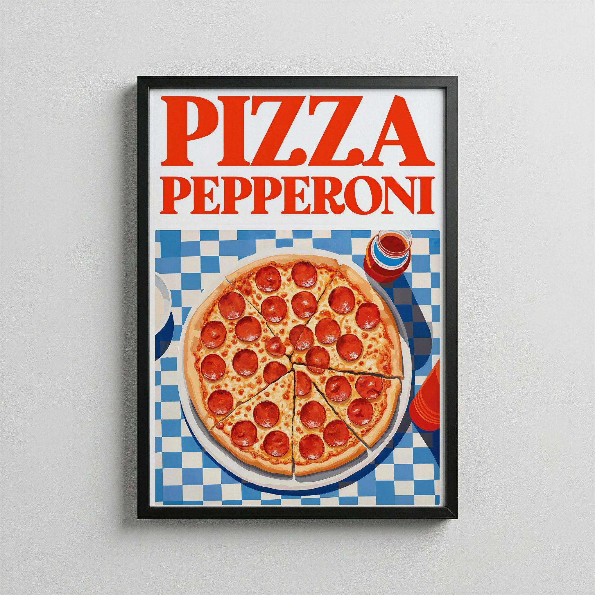 Pepperoni Feast – Classic Pizza Poster