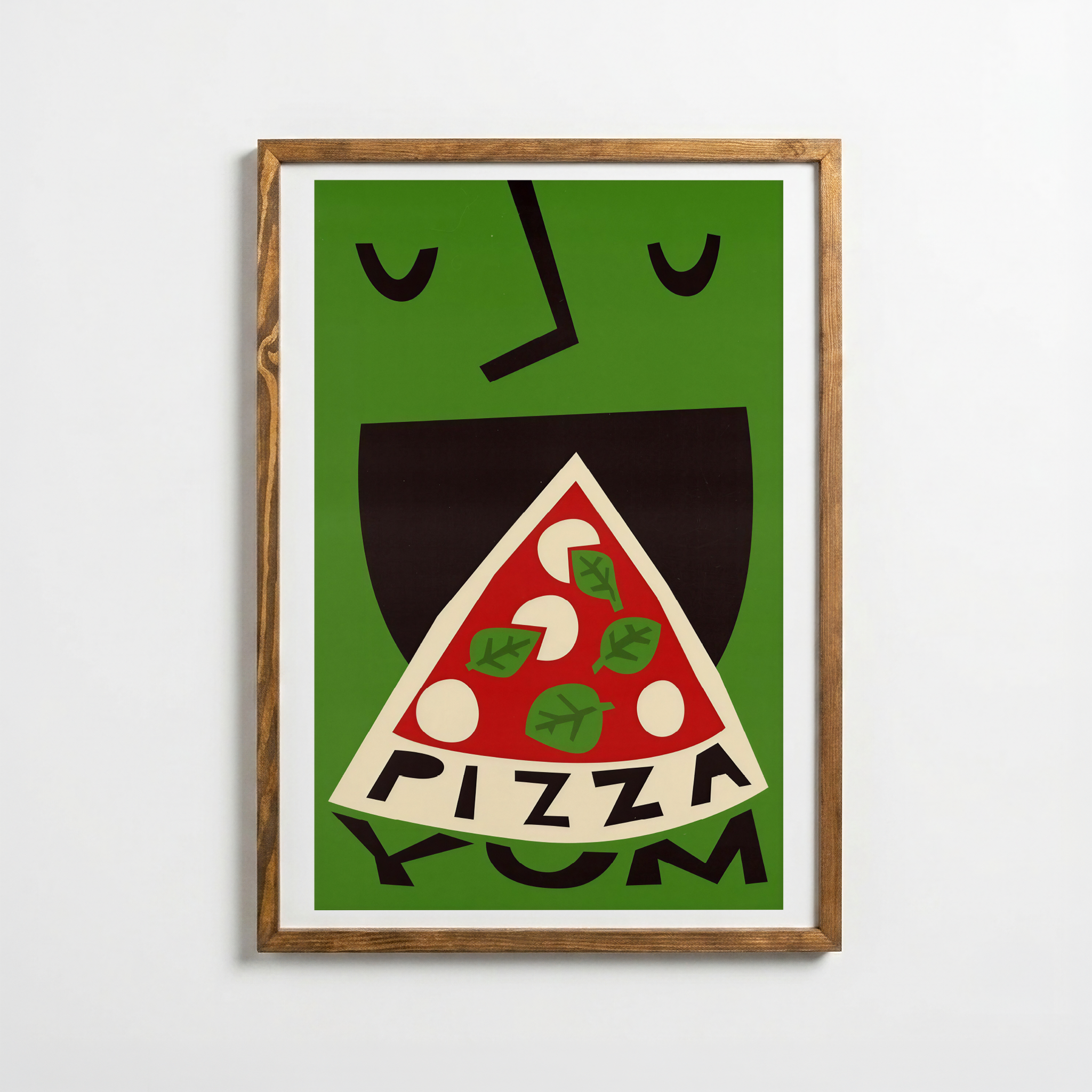 Pizza Mood – Abstract Character Poster