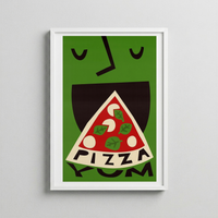 Pizza Mood – Abstract Character Poster