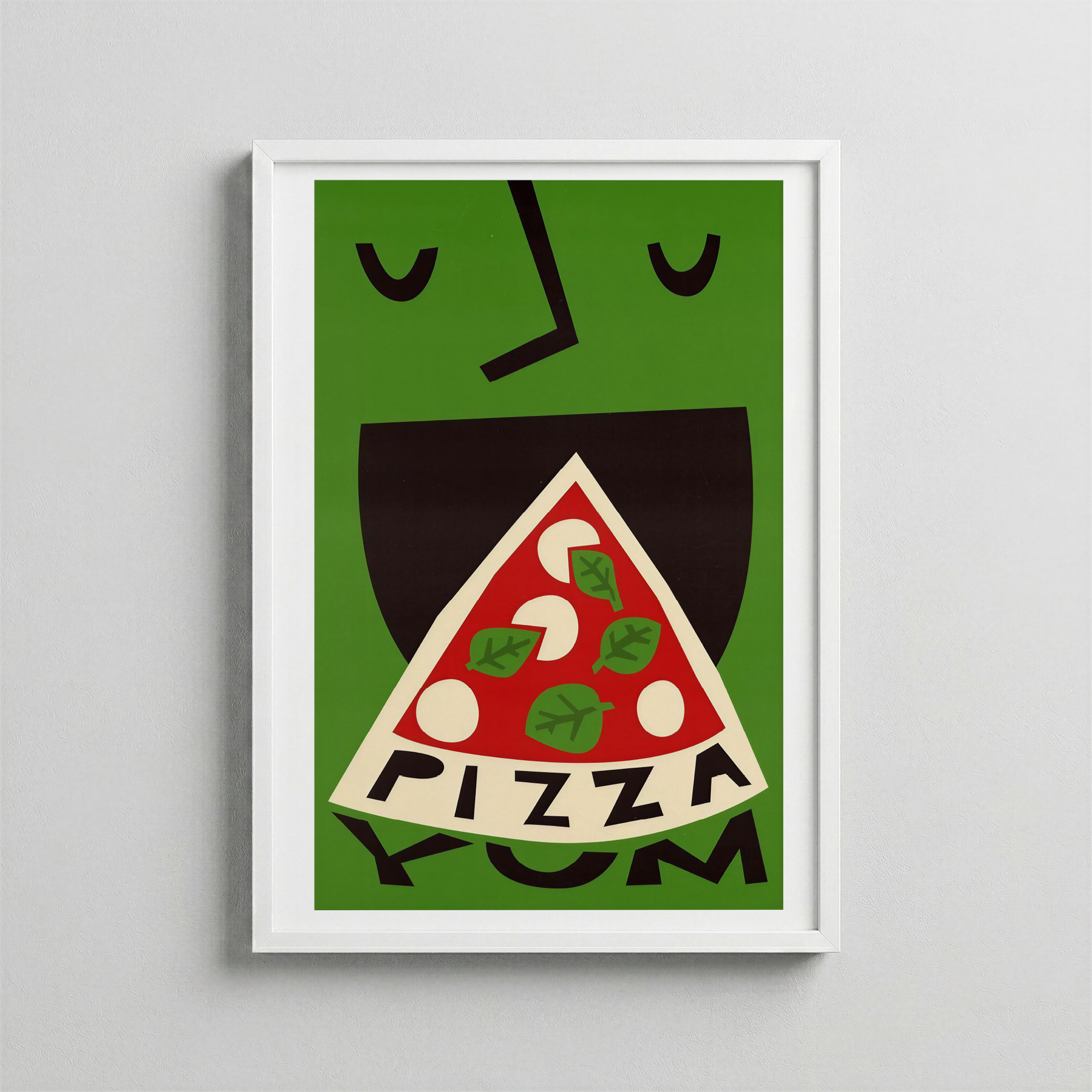 Pizza Mood – Abstract Character Poster