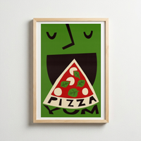 Pizza Mood – Abstract Character Poster