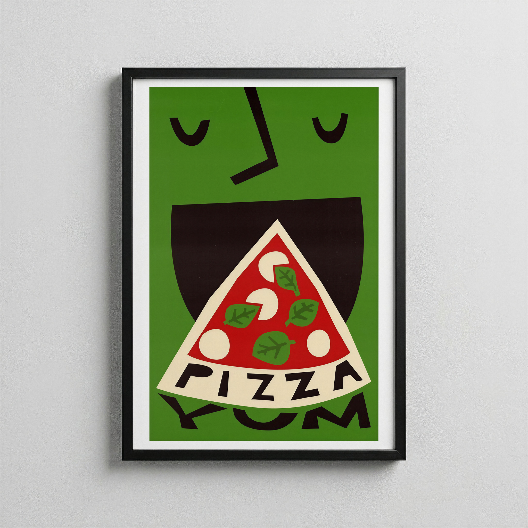 Pizza Mood – Abstract Character Poster
