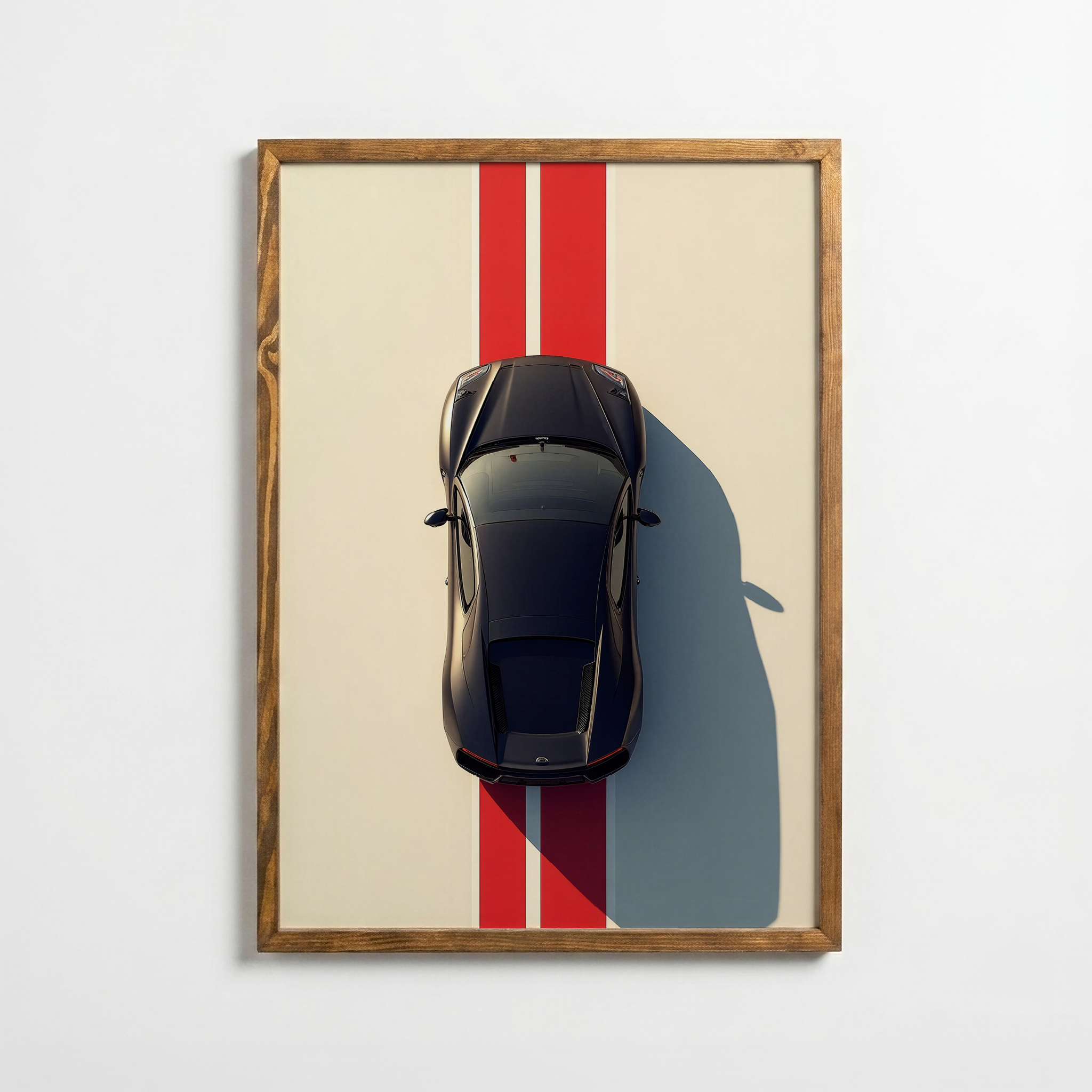 Racing Line Discipline – Geometric Car Composition