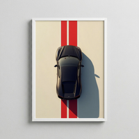 Racing Line Discipline – Geometric Car Composition