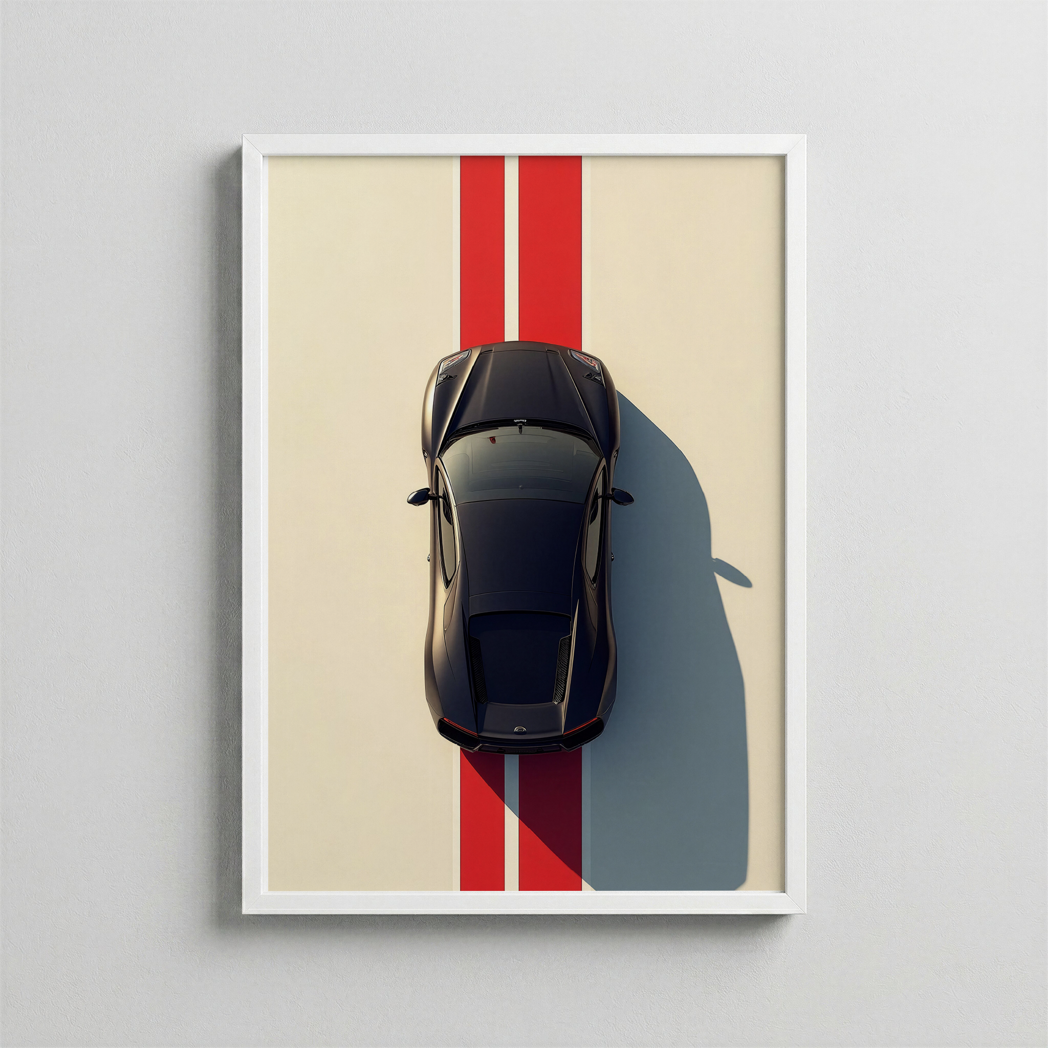 Racing Line Discipline – Geometric Car Composition