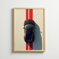 Racing Line Discipline – Geometric Car Composition