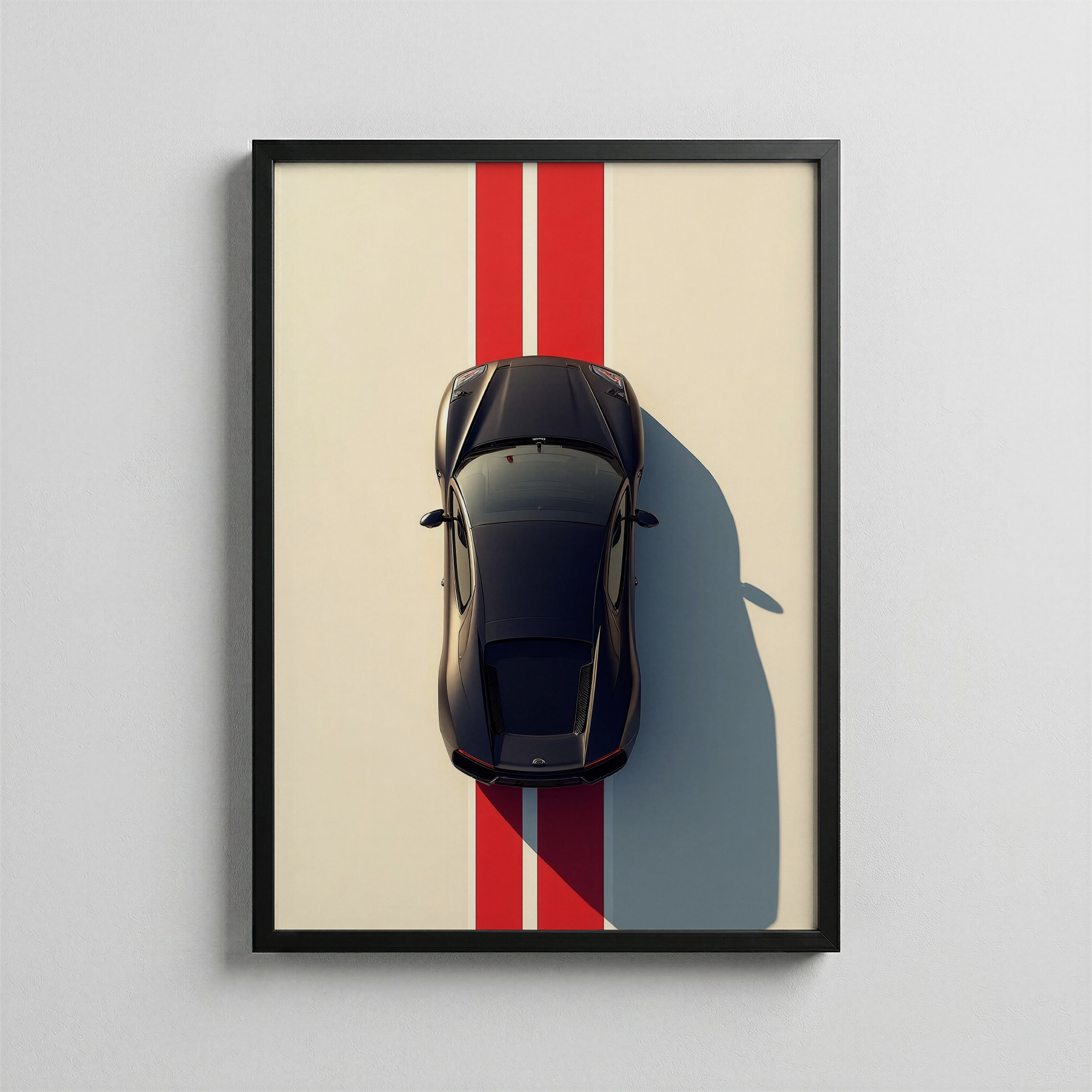 Racing Line Discipline – Geometric Car Composition