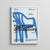 The Power of Simplicity – Kavramsal Tasarım Posteri