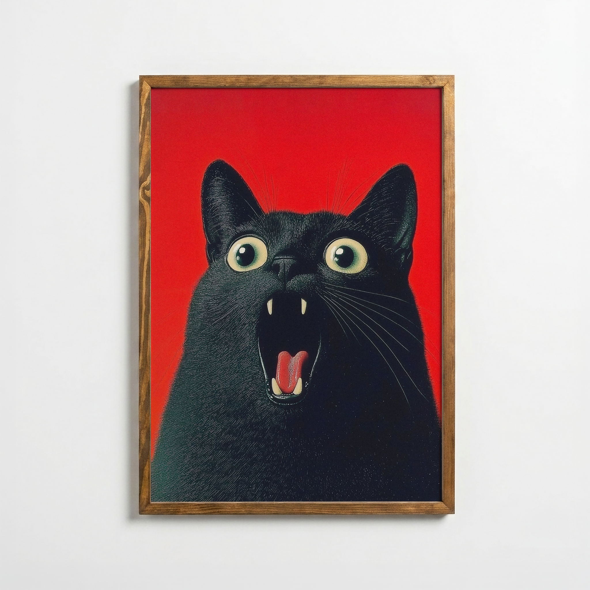 Şaşkın Siyah Kedi