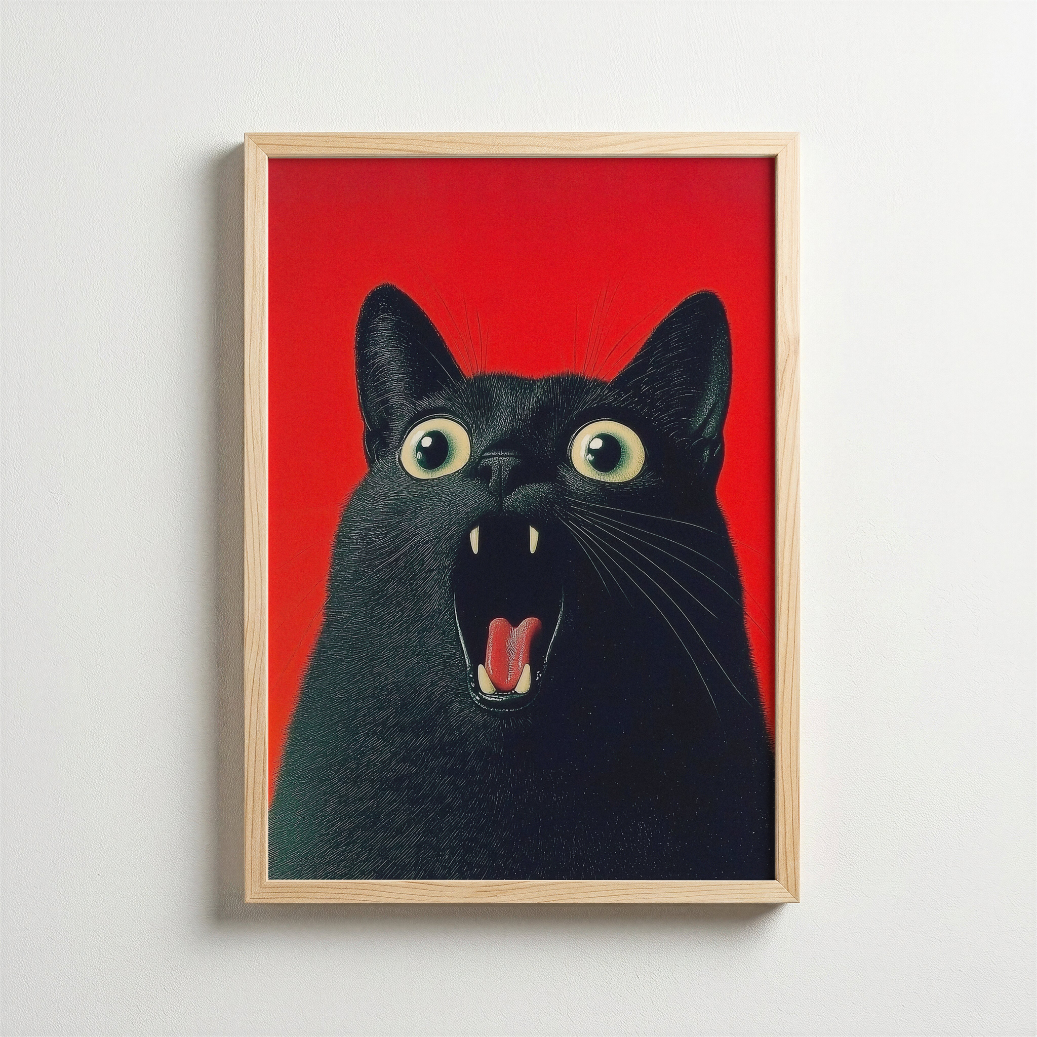 Şaşkın Siyah Kedi