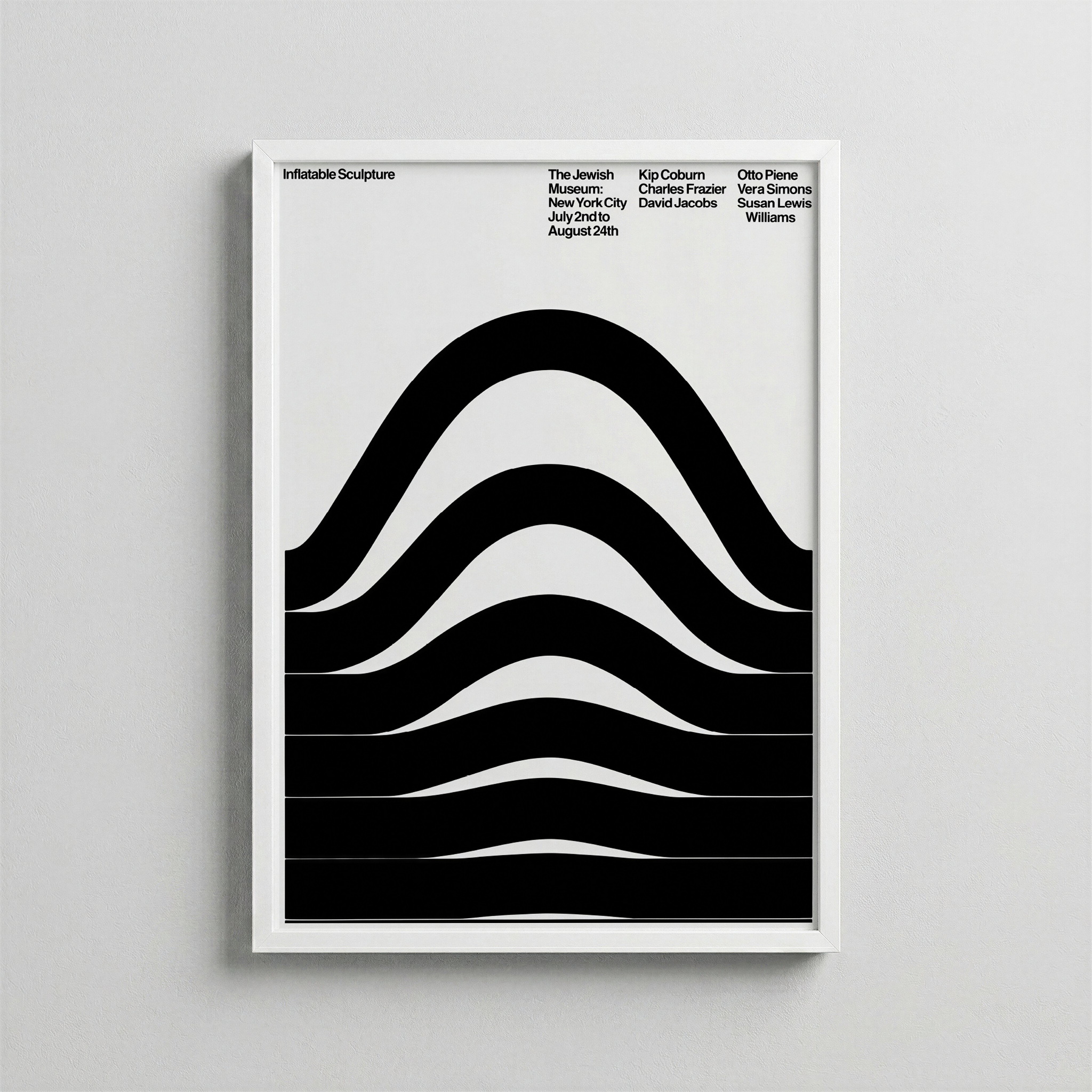 Şişen Dalgalar – Minimal Sergi Posteri