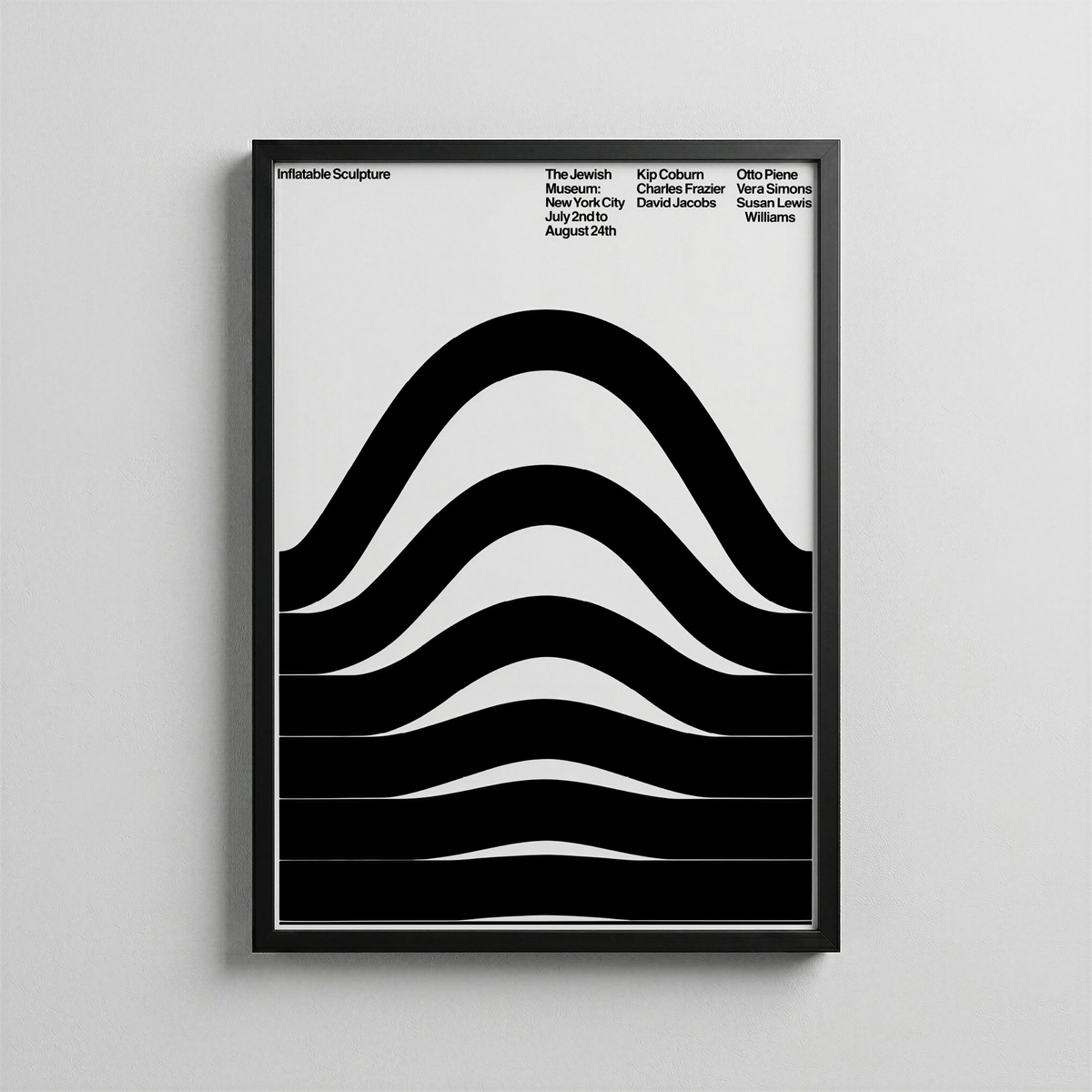 Şişen Dalgalar – Minimal Sergi Posteri