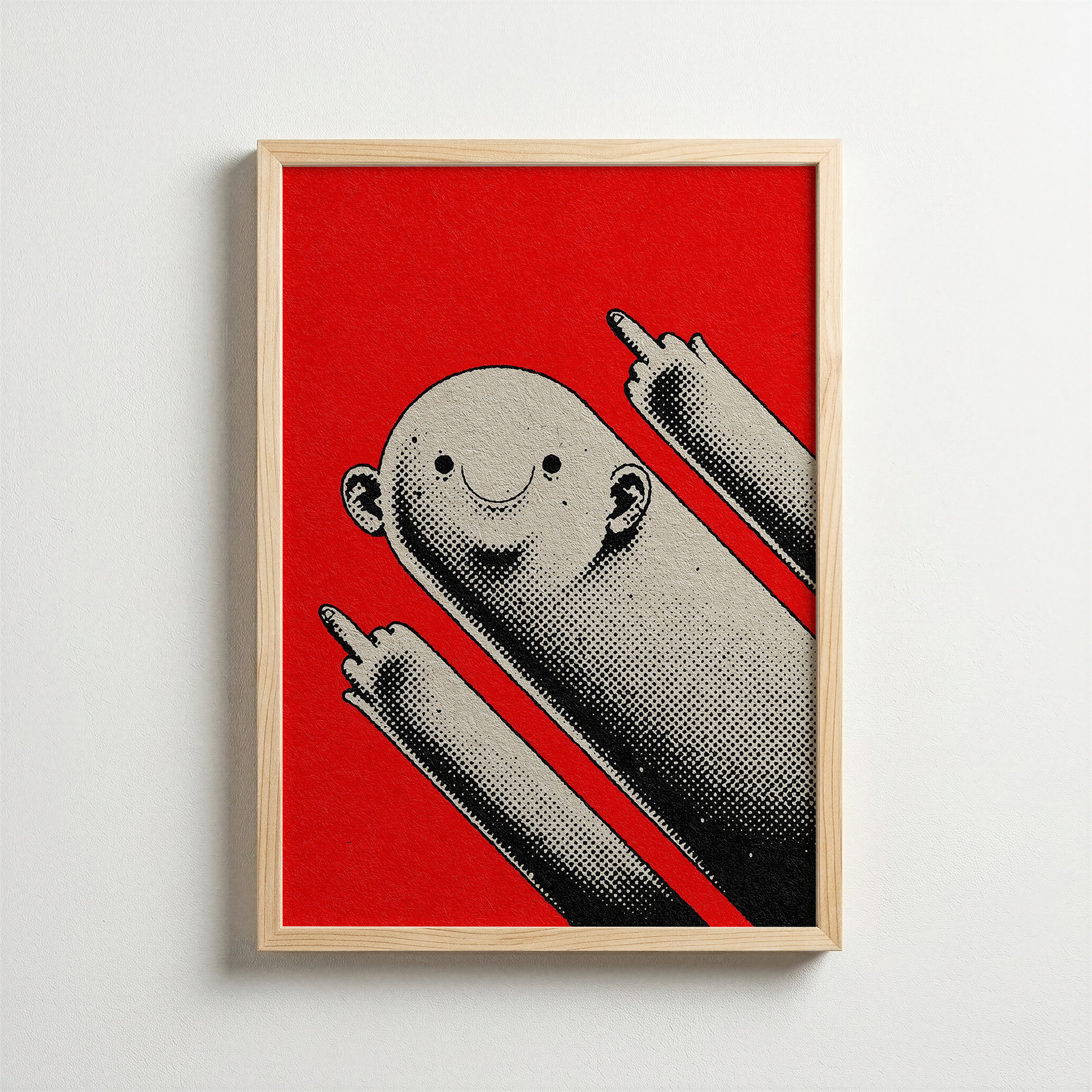 Smiling Rebel – Bold Graphic Poster