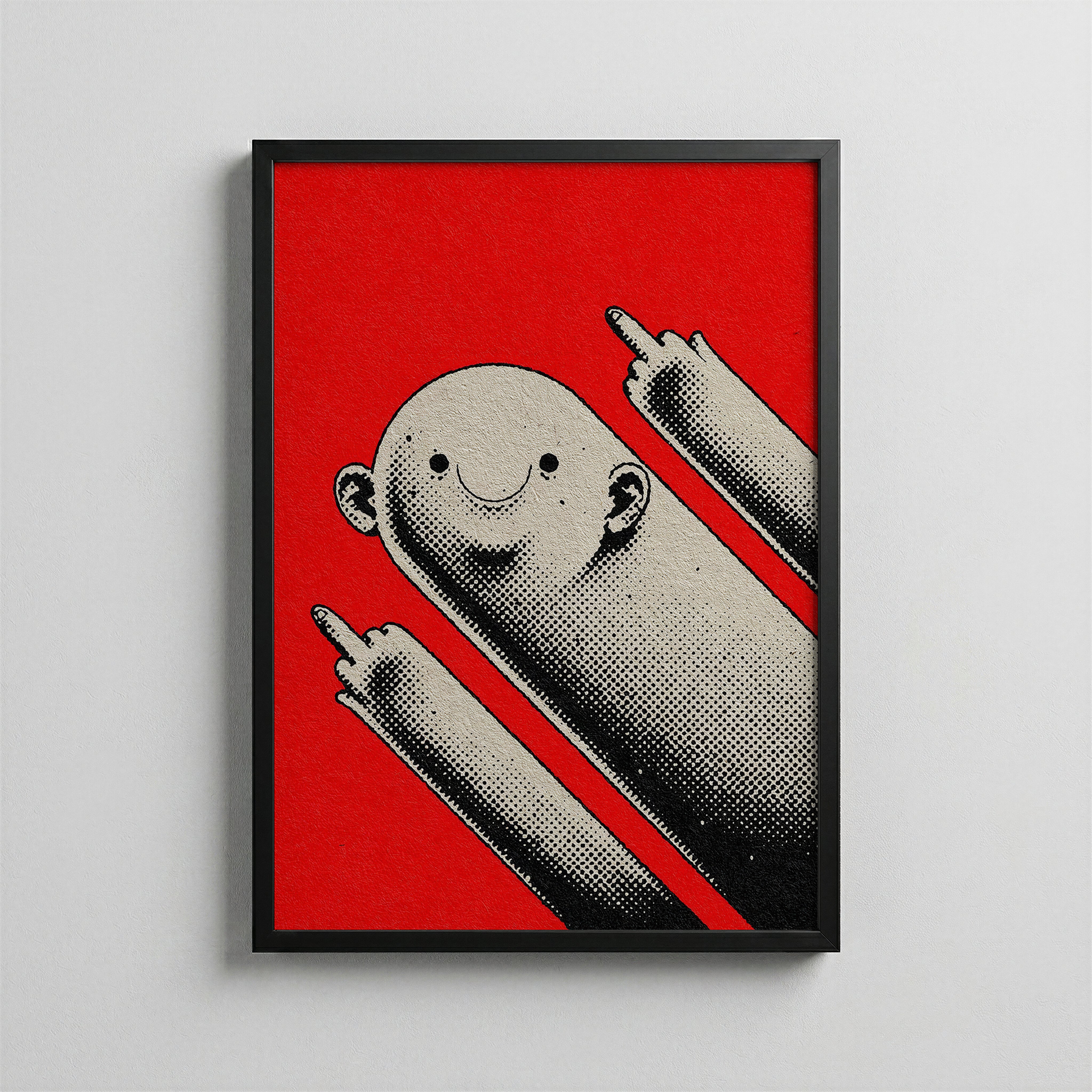 Smiling Rebel – Bold Graphic Poster