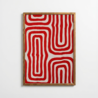 Soyut Kırmızı Labirent