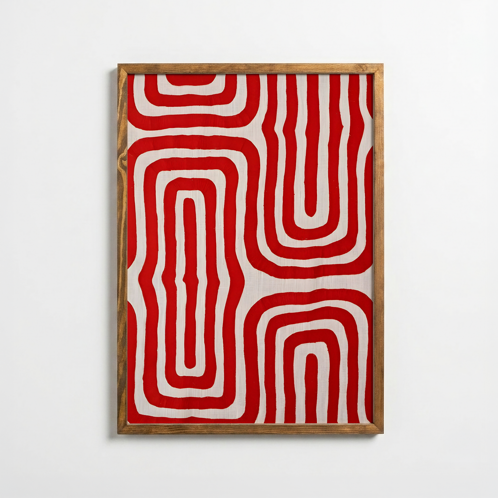 Soyut Kırmızı Labirent