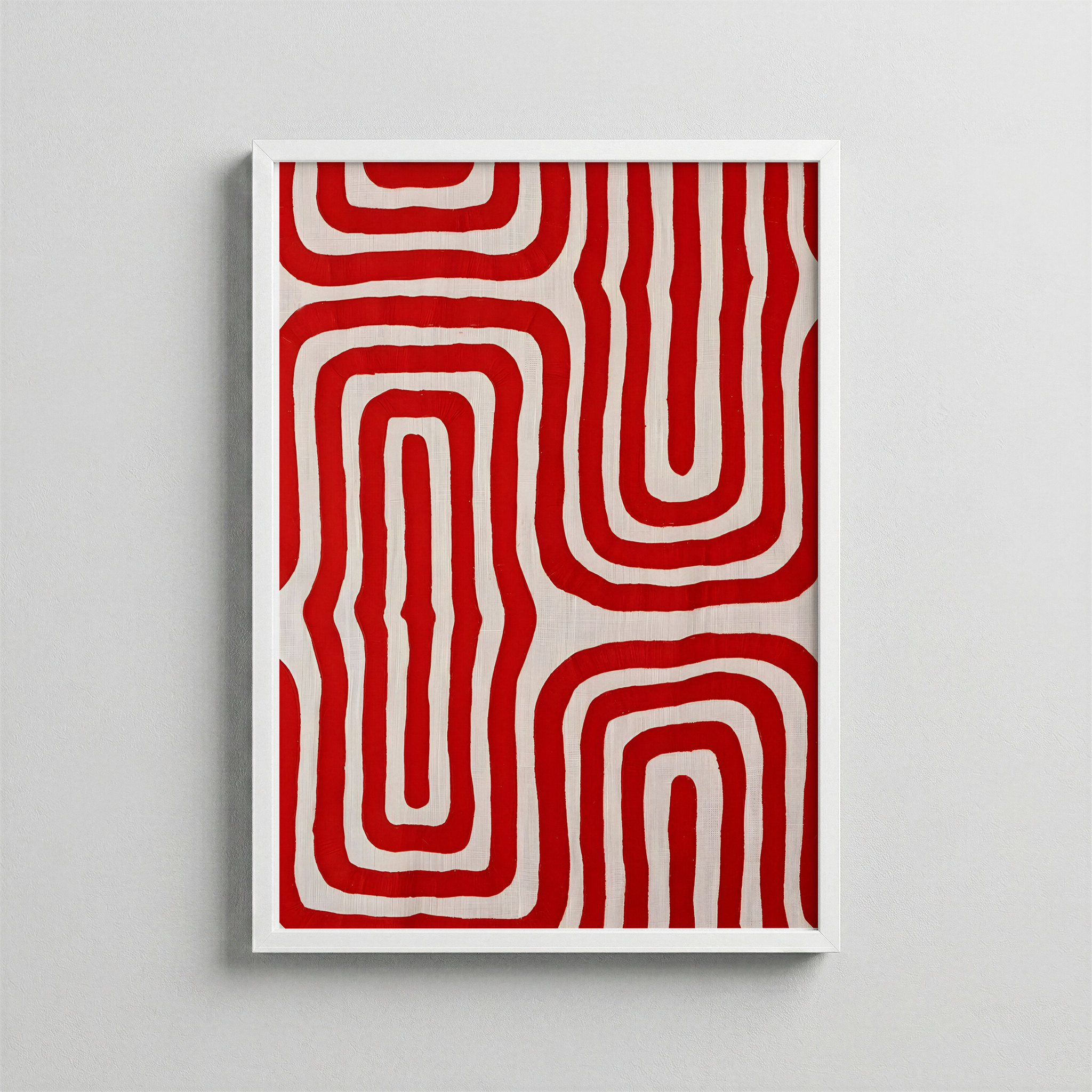 Soyut Kırmızı Labirent