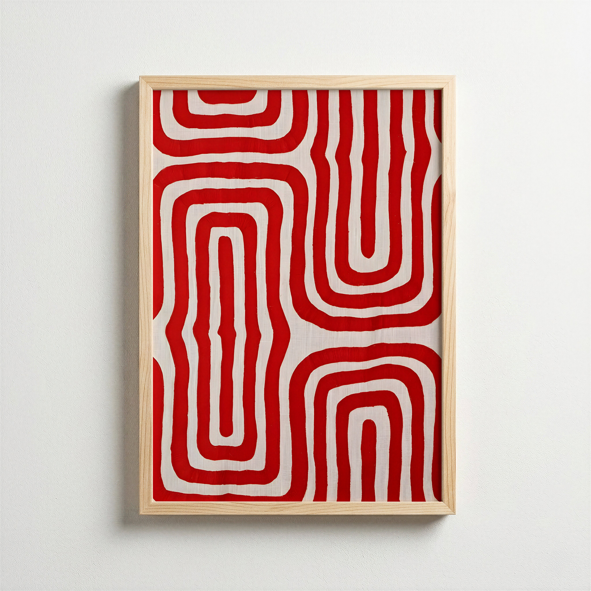 Soyut Kırmızı Labirent