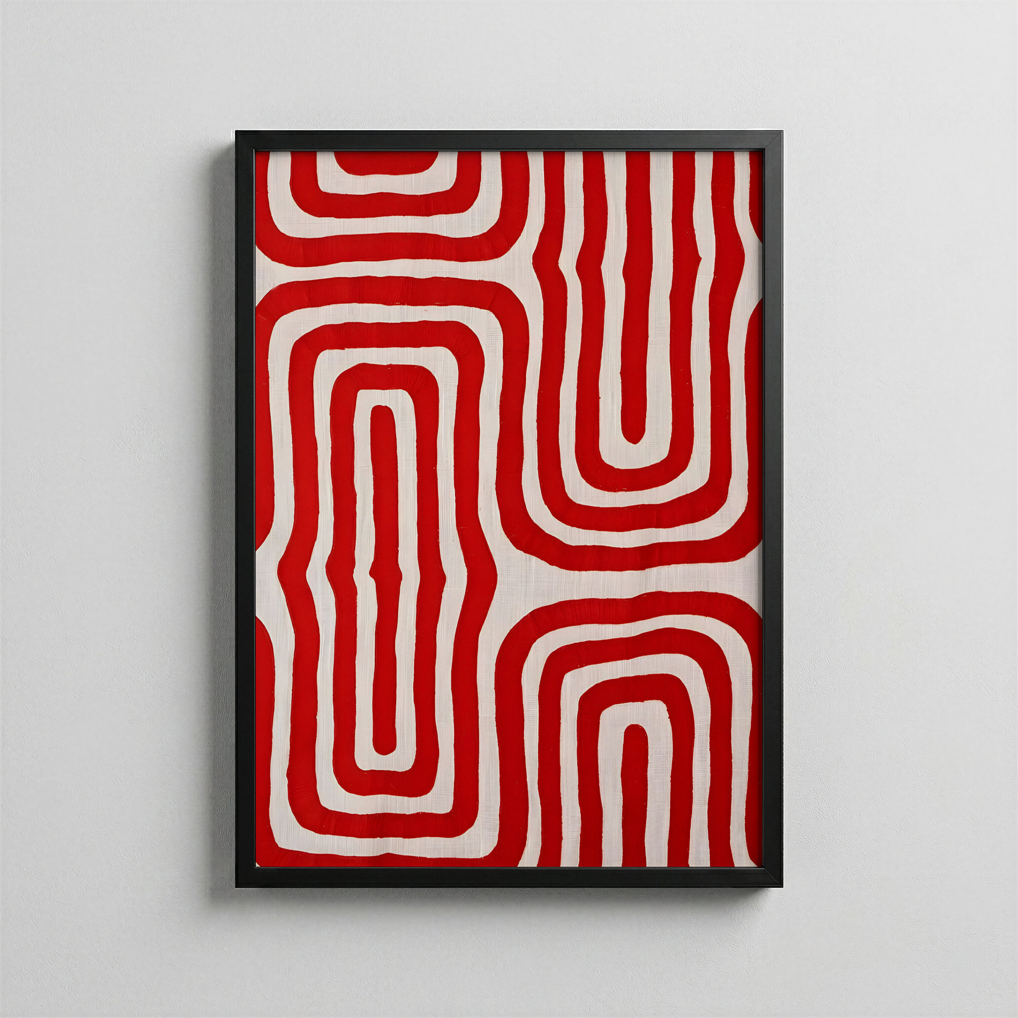 Soyut Kırmızı Labirent