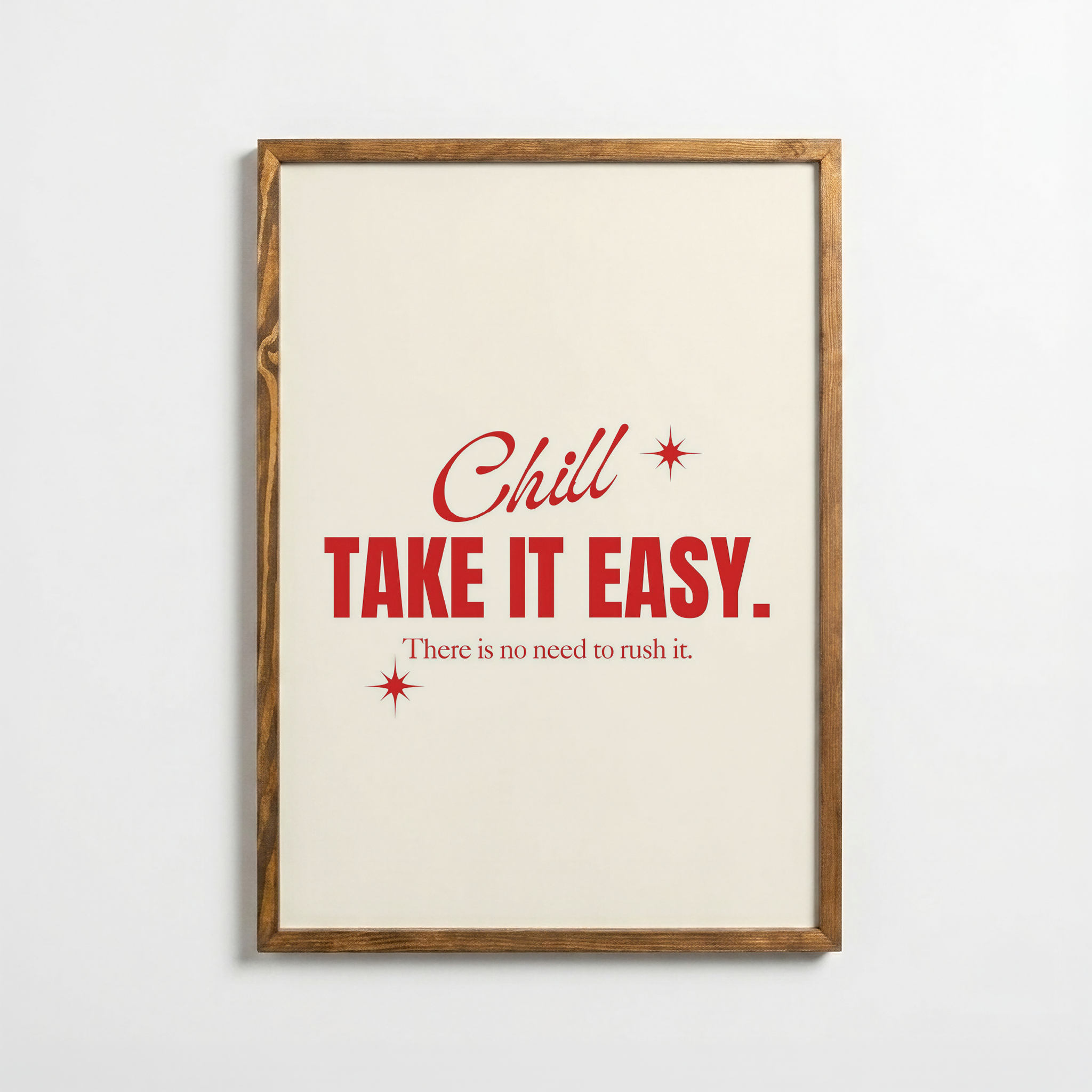 Take It Easy – Retro Tipografi Posteri