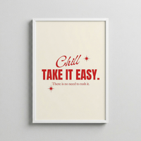 Take It Easy – Retro Tipografi Posteri