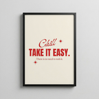 Take It Easy – Retro Tipografi Posteri